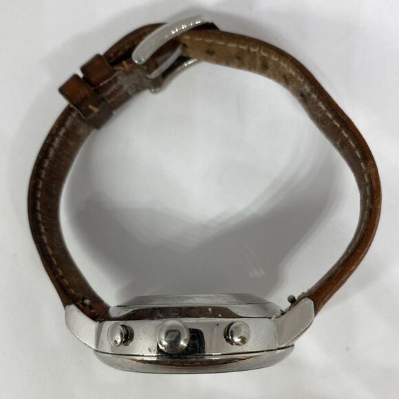 Fosssil FTW5012 Women Brown Leather Analog White Dial Hybrid Smartwatch XX634 - Picture 8 of 12